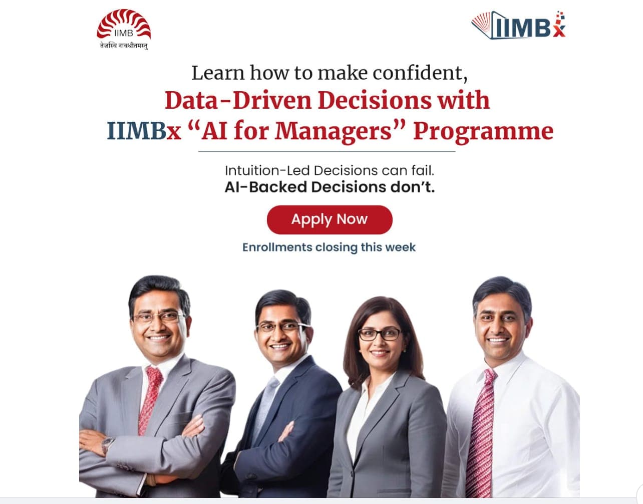 IIMBx AI for Managers — carousel card 4