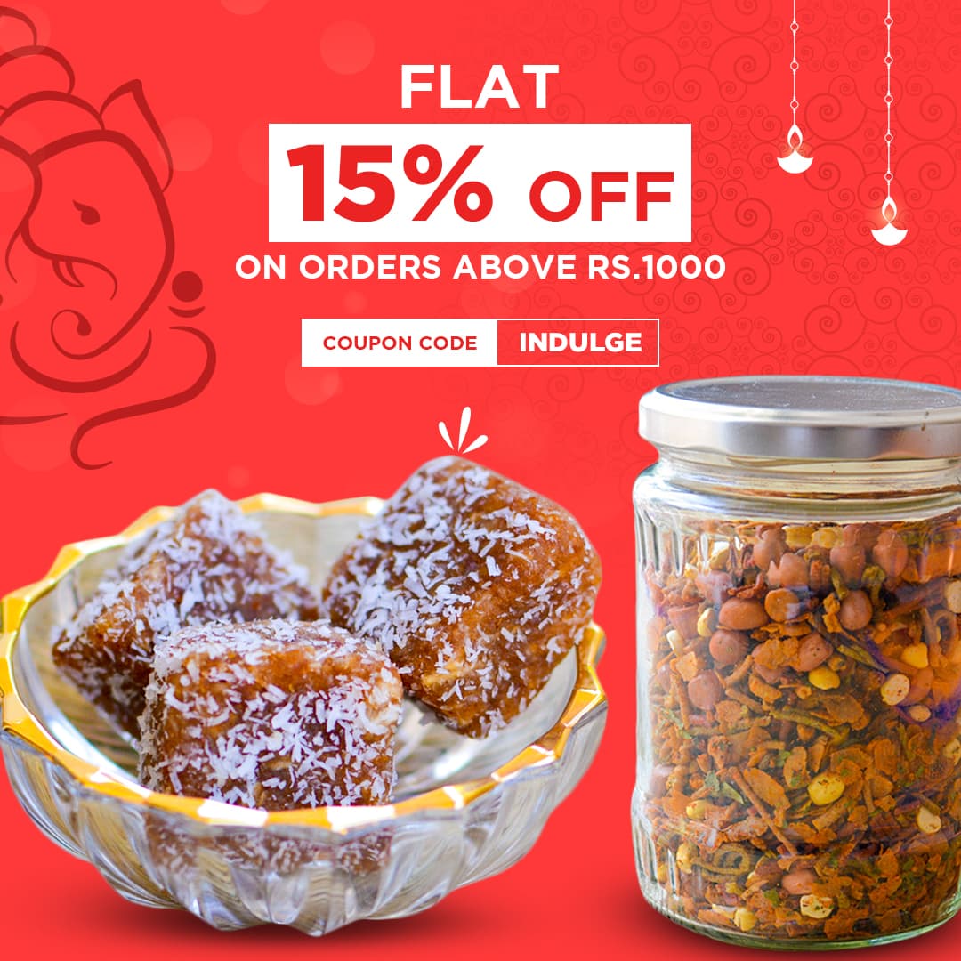 D2C foods Meta ad — festive discount offer